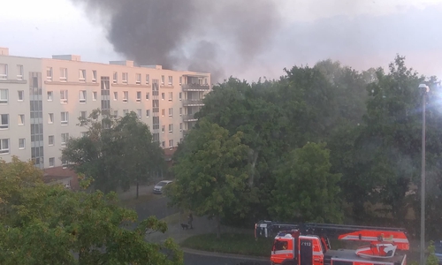 Der Rauch war weithin zu sehen. Foto: privat