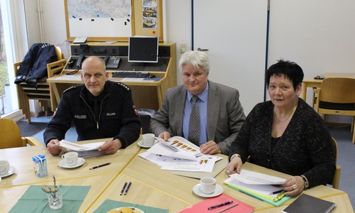 Thomas Dilling, Jörg Dornfeld, Angela Böhm. Polizei Helmstedt. Foto: Bernd Dukiewitz