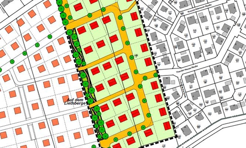 Der Bebauungsplan für das neue Baugebiet Liethberg IV. Plan: Stadt Goslar