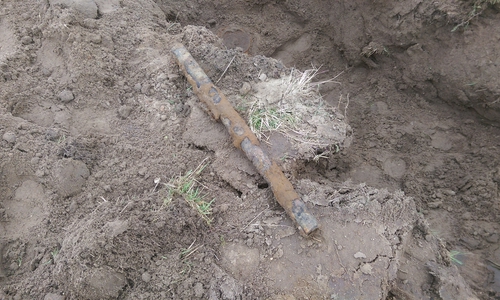 Die aufgefundene Panzerfaust musste gesprengt werden. Foto: Stadt Wolfsburg