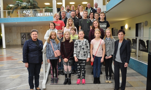 Estnische Jugendliche zu Gast im Wolfsburger Rathaus. Foto: Stadt Wolfsburg