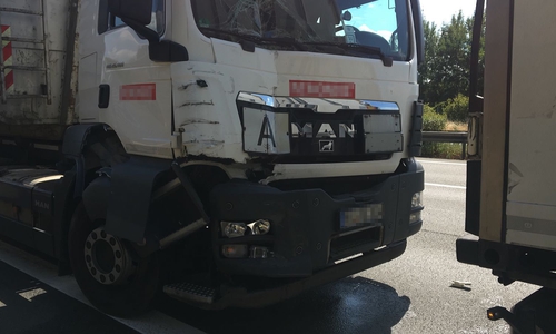 Erst gestern kam es zu einem Auffahrunfall eines LKW. Foto: Aktuell24 (KR)