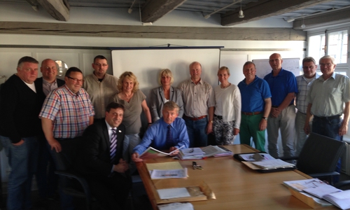 Die CDU-Stadtratsfraktion hat sich von Stadtrat Thorsten Drahn über die aktuelle Streiksituation informieren lassen.
Foto: Privat