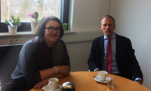 Susanne Schütz und Dr. Jörg Overmann. Foto: DSMZ
