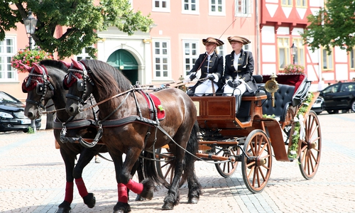 Hochzeitskutsche. Foto/ Archiv: Thorsten Raedlein