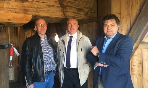 Frank Oesterhelweg, Andreas Bätker und Uwe Schäfer. Foto: Mühlenverein
