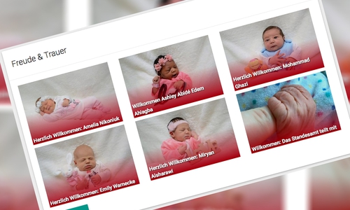 In unserer Freude-Rubrik präsentieren wir unsere neugeborenen Leser. Foto: Werner Heise, babysmile24.de