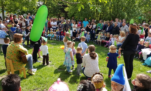 Im Bild die Aufführung der Sternengruppe.
Foto: Privat