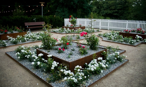 Auch der neu gestaltete Rosengarten kann besichtigt werden. Foto: Landkreis Gifhorn