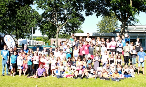  So sehen Sieger aus. 116 Kinder und Jugendlichen hatten beim Sport- und Aktivtag mitgemacht.