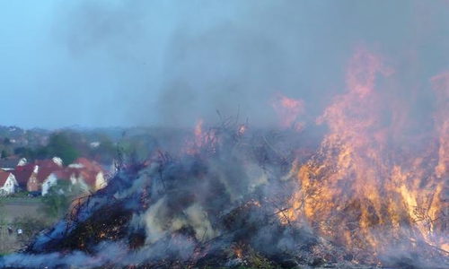 Osterfeuer Wendessen. Foto: Privat