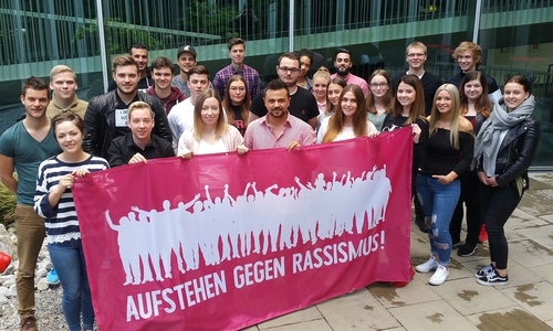 Gewerkschaftsjugendliche setzen sich mit Rechtspopulismus auseinander. Foto: IG Metall