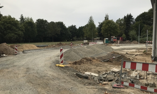Bei der Feuerwehr Flechtorf hat der zweite Bauabschnitt begonnen. Foto: Presse- und Öffentlichkeitsarbeit Gemeinde Lehre