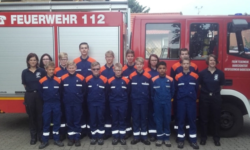 Die Gruppe der Jugendfeuerwehr Baddeckenstedt belegte Platz 12. Foto: FF Baddeckenstedt