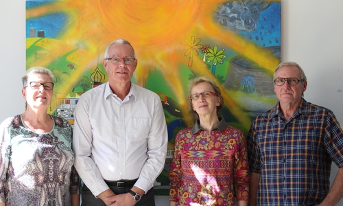 Sie stehen für mehr Strom aus Sonnenkraft. Der Vorstand der BürgerEnergie Harz eG (v.l.n.r.): Renate Grüne, Albert Sonnemann, Cornelia Grote-Bichoel und Manfred Grüne. Foto: Janosch Lübke