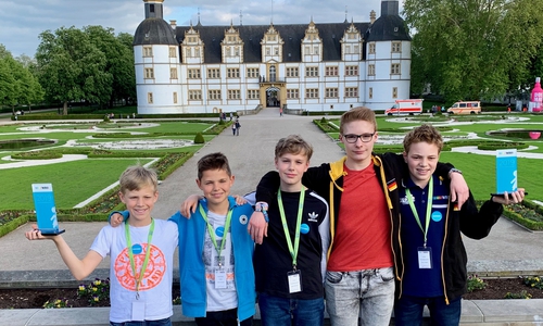 Von links: Pelle Peppel, Gellért Németh, Malte Hartmann, Phil Wiechmann, Anton Peppel. Foto: Kerstin Peppel