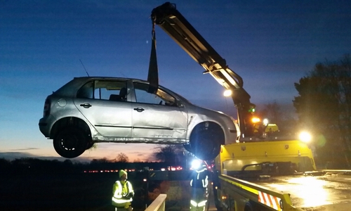 Unfall auf der B 188 Foto: Polizei