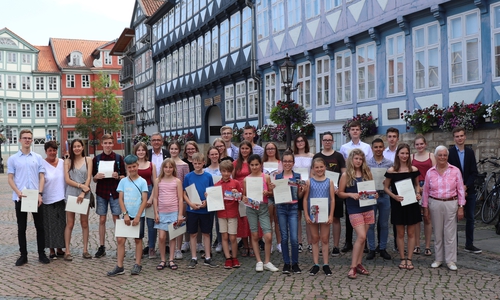 Nicht alle geehrten Schüler konnten ihre Ehrung persönlich entgegennehmen. Foto: Julia Seidel