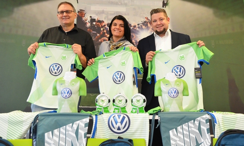 Betriebsrat Mario Kurznack-Bodner, Ramona Vit und Tobias Weigt. Foto: Betriebsrat VW