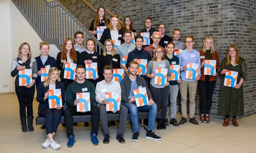 Die Studierenden, die in diesem Jahr mit dem Deutschlandstipendium unterstützt werden, stammen aus allen vier Standorten der Ostfalia Hochschule in Salzgitter, Suderburg, Wolfenbüttel und Wolfsburg.
Foto: Ostfalia