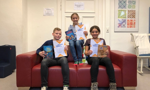 Von links nach rechts: Lennard Sentner (6a), Frieda Kobmann (6c), Alicia Hesselbarth (6b) von der Großen Schule Wolfenbüttel. Foto: privat