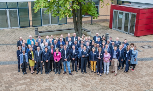 Kanzlerinnen und Kanzler der deutschen Hochschulen trafen sich zu ihrer Jahrestagung an der Ostfalia Hochschule in Wolfsburg. Foto: Andreas Rudolph