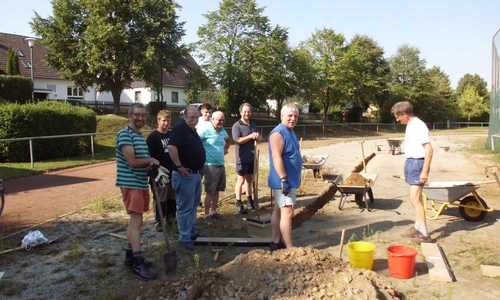 Neues Boule-Spielfeld in Destedt. Foto: Privat