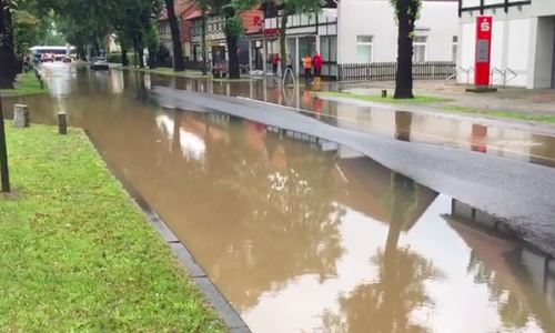 Die Gefahr von Überflutungen bei Gewitter besteht grundsätzlich. Foto: Anke Donner
