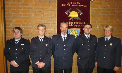 David Blankenburg, Marvin Lagemann, Andreas Opalla, Daniel Löwen, Britta Röper. Foto: Tobias Breske