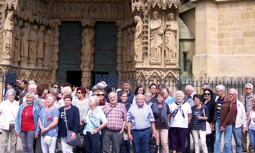 In Metz besichtigte die Lengeder CDU-Gruppe auch die Kathedrale mit den Fenstern von Marc Chagall. Foto: CDU-Lengede