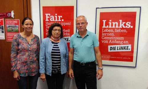 Die Mitglieder der Linksfraktion im Rat der Stadt. Foto: Privat