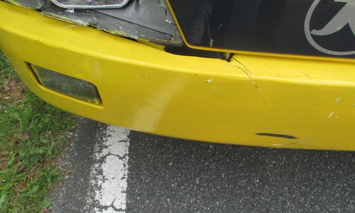 Fast wäre der Radfahrer vom Bus überrollt worden. Foto: Polizei