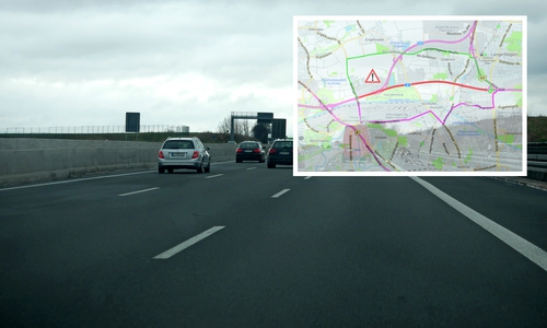 In der Übersichtskarten sehen Sie, wo es zu Verkehrseinschränkungen kommen könnte. Foto: Alexander Panknin/Nick Wenkel; Karte: maps4news.com