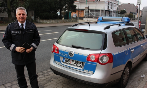 Sven Marco-Claus stellte die Einsatzzahlen der Polizei Wolfsburg vor. Foto: Magdalena Sydow