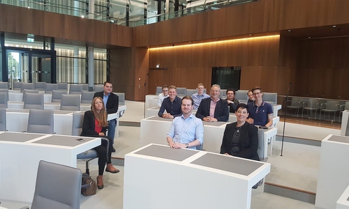 Zu Besuch im Landtag. Foto: JU Wolfenbüttel
