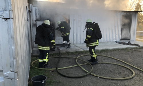 Die Feuerwehr übte den Ernstfall. Fotos: Lars Kunz (OrtsBMHohenhameln)