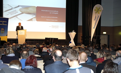 Infoveranstaltung E-Vergabe. Foto: Stadt Wolfenbuettel/ Raedlein