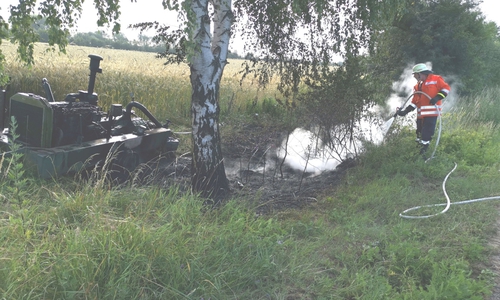 Das Aggregat wurde vollständig zerstört. Foto: FB Presse- & Öffentlichkeitsarbeit der SG Meinersen