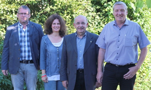 Diese SPD - Kandidaten der Samtgemeinde Oderwald treten für den Wolfenbütteler Kreistag zur Kommunalwahl am 11. September 2016 an (v.l.): Andreas Niebuhr, Susanne Fahlbusch, Bruno Polzin und Oliver Ganzauer. Foto: SPD
