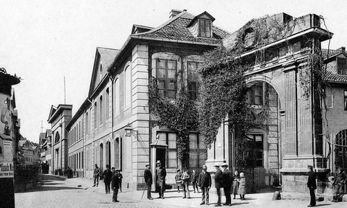 Das Ackerhofportal im Jahr 1893. Foto: Bündnis 90/Die Grünen/ieter Diestelmann: Braunschweig - Ein verlorenes Stadtbild, Gudensberg-Gleichen 1993