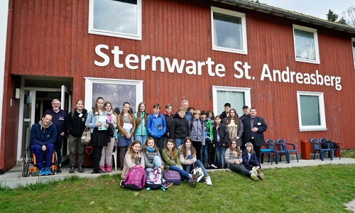 Für die Schüler war es ein ganz besonderer Tag. Foto: Sternwarte St. Andreasberg