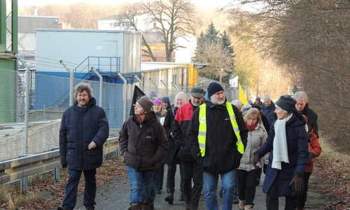 Neujahrsspaziergang an der Schachtanlage, Foto: privat