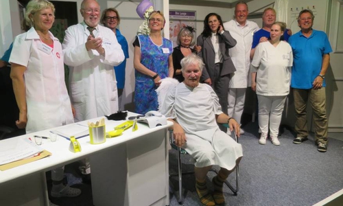 Ahlumer Dorftheater mit Uwe Hannemann (rechts). Foto: Privat