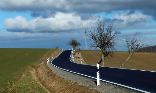 Die K13 zwischen Frellstedt und Warberg. Foto: Verkehrswacht