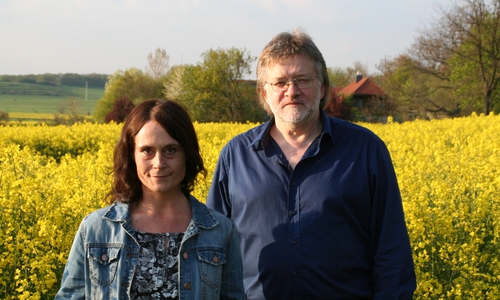 Tanja Kleinschmidt und Jochen Fuder von Bündnis 90/Die Grünen kandidieren für den Ortsrat in Weddel. Foto: Diethelm Krause-Hotopp
