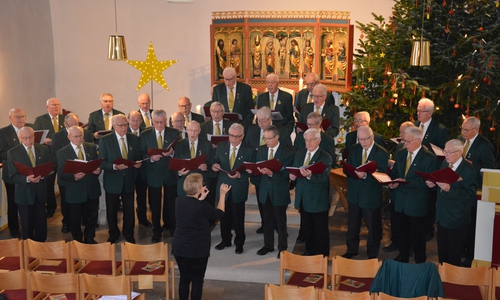 Der Männerchor in Vöhrum.
Foto: Ev.-luth. Kirchenkreis Peine