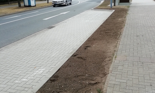 Die neu entstandenen Parkplätze samt Nebenanlagen. Foto: Stadt Wolfsburg