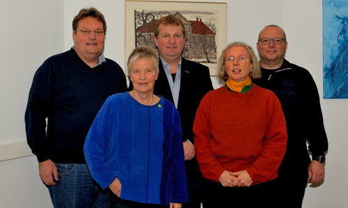 Die Grüne Samtgemeinderatsfraktion mit Michael Boos, Christiane Wagner-Judith, Andre Hinrichs, Irmela Wrede und Carsten Marowsky- Brée. Foto: M. Richert
