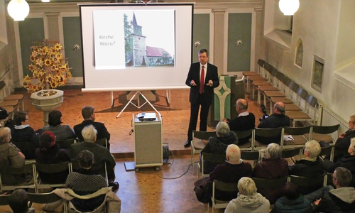 Auftakt der Predigtreihe in der Börßumer Kirche. Foto: Privat