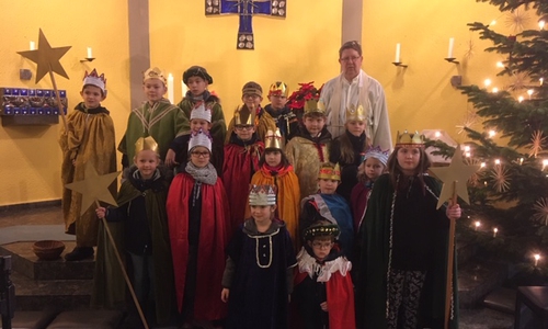 Rückkehr der Sternsinger der kath. Kirchengemeinde St. Elisabeth. Foto: Katholische Kirchengemeinde St. Elisabeth
